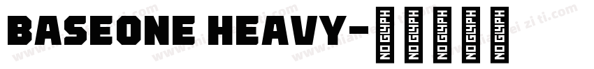 BaseOne Heavy字体转换